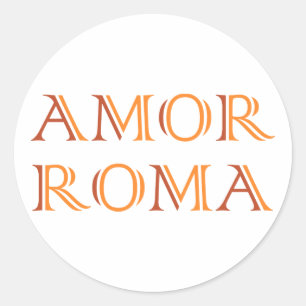 Sticker Rond L'amour de Rome