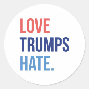 Sticker Rond L'amour domine la haine