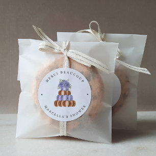 Sticker Rond L'amour est doux (Macaron) Fête des mariées