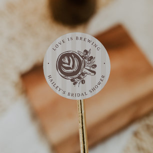 Sticker Rond "L'amour est en train de se faire" Distributeur de