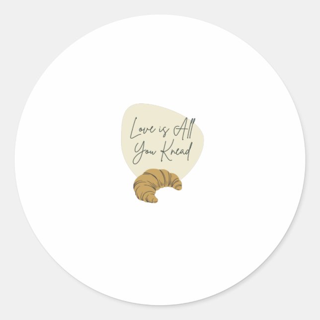 Sticker Rond L'amour est tout ce que vous aimez (Devant)