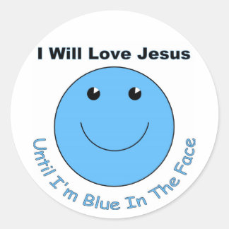 Sticker Rond L'amour face de Jésus