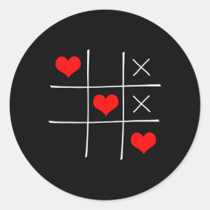 Sticker Rond L'amour Gagne La Saint-Valentin Cœur Femmes Hommes