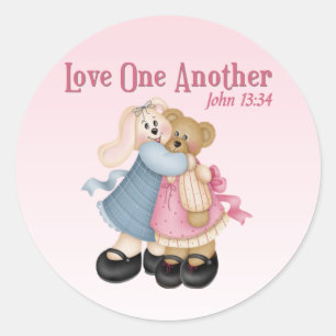 Sticker Rond L'amour l'un l'autre