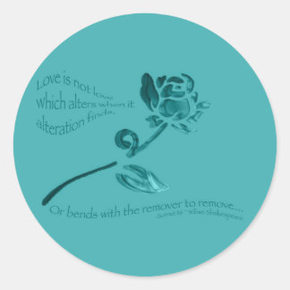 Sticker Rond L'amour n'est pas l'amour...