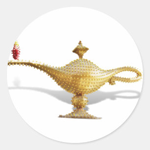 Sticker Rond Lampe magique de Las Vegas