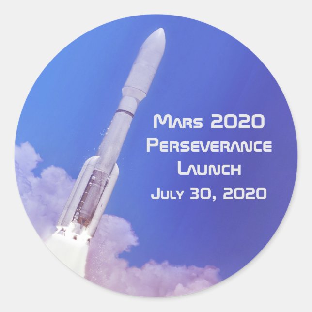 Sticker Rond Lancement de la persévérance Mars 2020 (Devant)
