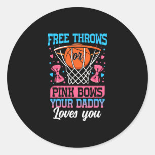 Sticker Rond Lancers Francs Ou Nœuds Roses Papa T'aime Révélati