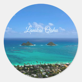 Sticker Rond Lanikai Oahu
