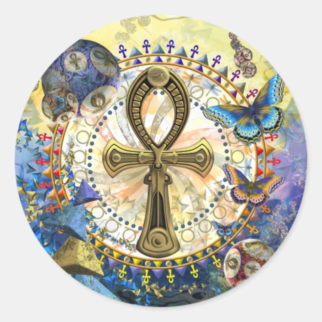 Sticker Rond L'Ankh (Devant)