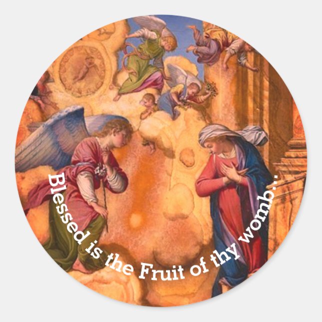 Sticker Rond L'Annonciation (Devant)