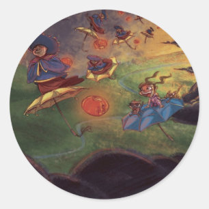 Sticker Rond Lanterne
