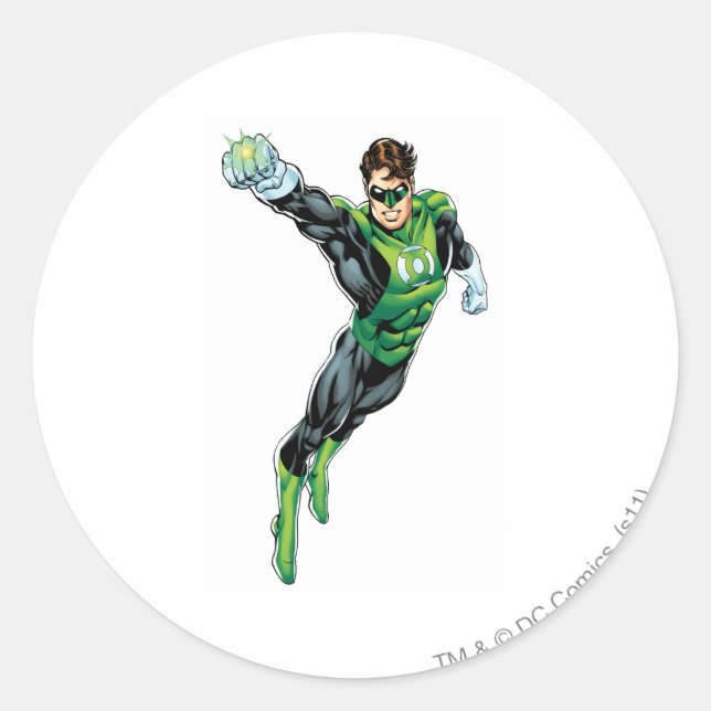 Sticker Rond Lanterne verte - Comédie, Bras dehors (Devant)