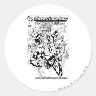 Sticker Rond Lanterne verte - Couverture secrète des fichiers e