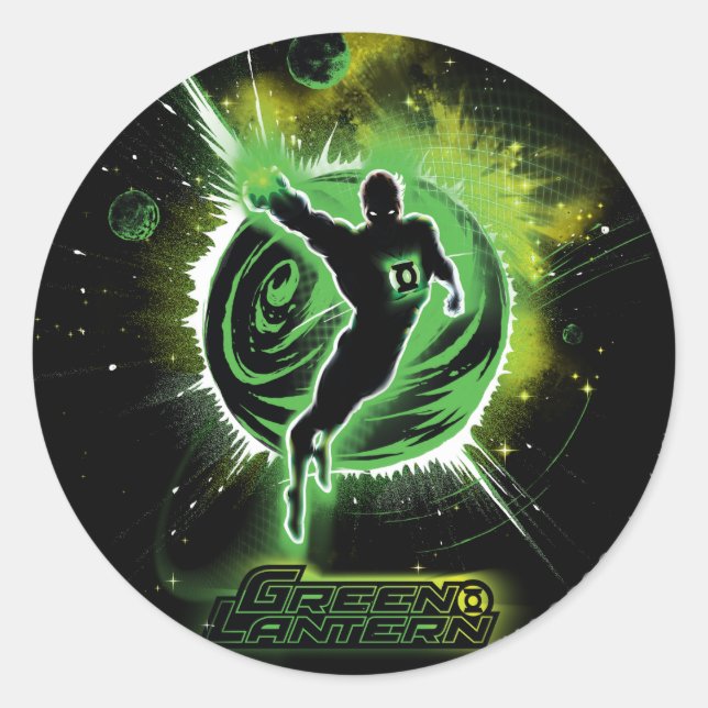 Sticker Rond Lanterne verte - EO (Devant)