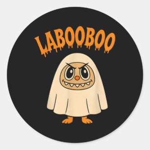 Sticker Rond Laoo Halloween Ghost Plaisant Pour Les Enfants, Le