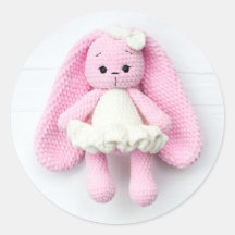 Lapin Crochet Rose - Joli Design artisanal