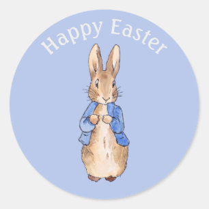 Sticker Rond lapin de Pâques