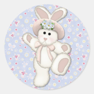 Sticker Rond Lapin du pays