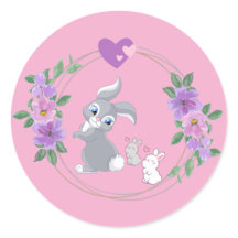 Lapins avec leur Maman