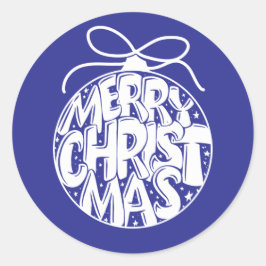 Sticker Rond Lapis Joyeux Noël Fête de Noël