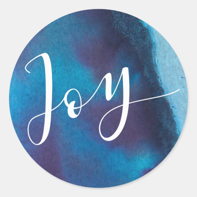 Sticker Rond Lapis Lazuli Joy Holiday (Devant)