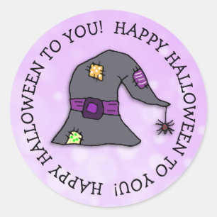 Sticker Rond L'araignée pendante de l'Halloween Casquette de Wi