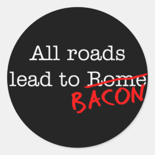 Sticker Rond Lard toutes les routes