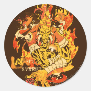 Sticker Rond Larfleeze - Agent Orange 10