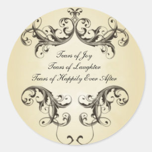 Sticker Rond Larmes de joie