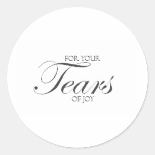 Sticker Rond Larmes de joie