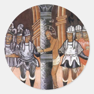 Sticker Rond L'arrestation de Jésus-Christ vers le milieu des a
