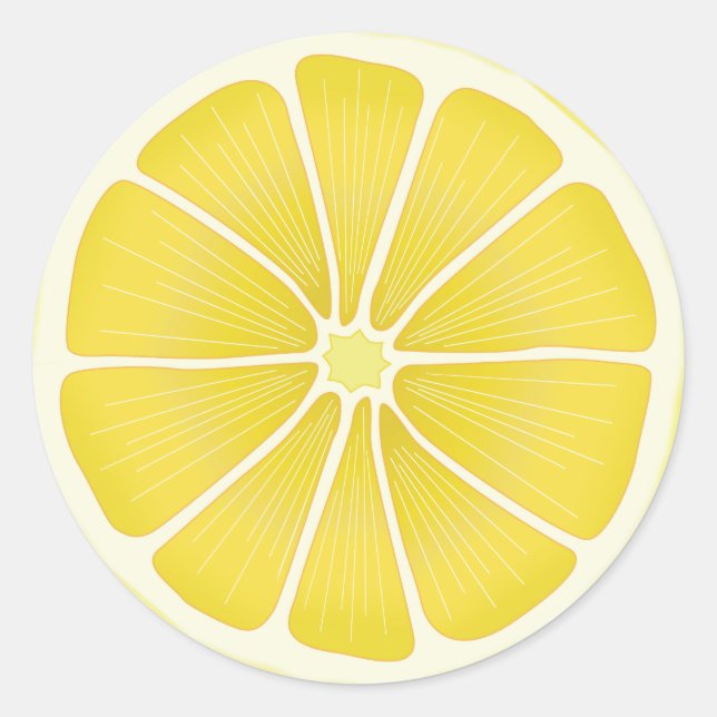 Sticker Rond L'artisanat au citron frais (Devant)