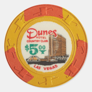 Sticker Rond Las Vegas Poker Chip Casino Jeu Obsolète