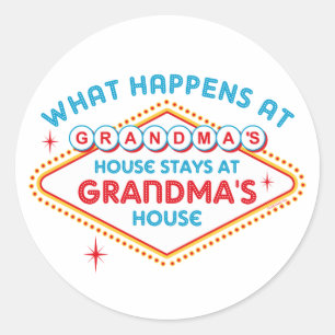 Sticker Rond Las Vegas Séjourne À Grand-Mère