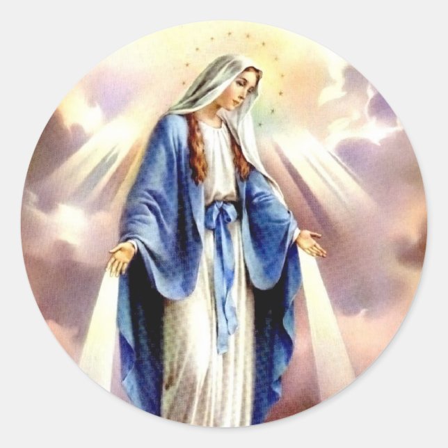 Sticker Rond L'Assomption de Marie (Devant)