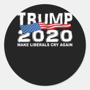 Sticker Rond L'ATOUT drôle 2020 font des libéraux pleurent