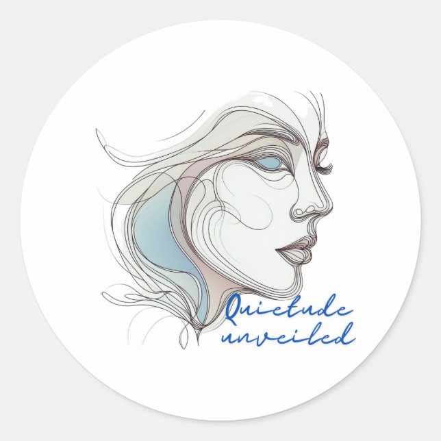 Sticker Rond Latte dévoilée (Devant)