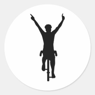 Sticker Rond Lauréat cycliste