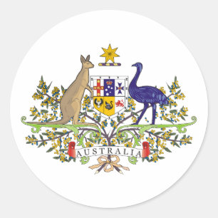 Sticker Rond L'Australie, Australie