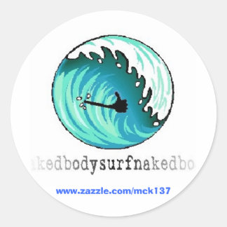 Sticker Rond L'autocollant Thumb's Up de BSN Bodysurfing Appare