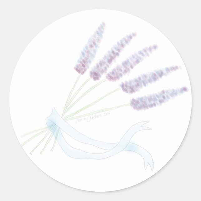 Sticker Rond Lavande (Devant)