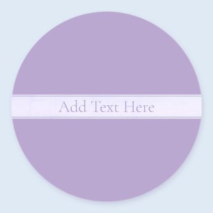 Sticker Rond Lavande Lumière Personnalisable Purple
