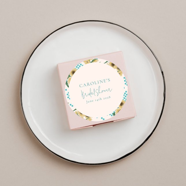 Sticker Rond Lavande sous claustra Tournesol Damier Enterrement (Créateur téléchargé)