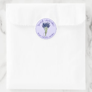 Sticker Rond Lavandula séché Lavender Bunch du Jardin de