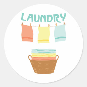 Sticker Rond Lave-linge