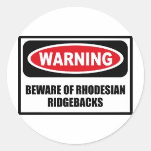 Sticker Rond L'avertissement PRENNENT GARDE de l'autocollant de