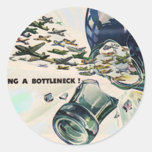 Sticker Rond L'aviation militaire de la Seconde Guerre mondiale