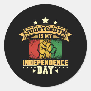 Sticker Rond Le 11 juin est mon jour d'indépendance