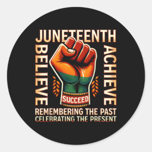 Sticker Rond Le 11° juin évoque le Melani noir, une fierté pass